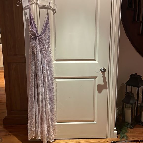 Chelsea lilac sequin maxi dress NWT from honey medium - Picture 6 of 9